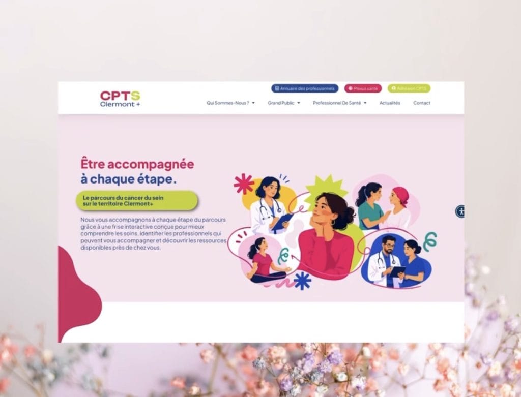 Floricom accompagne la CPTS Clermont Plus dans la création d’une frise interactive