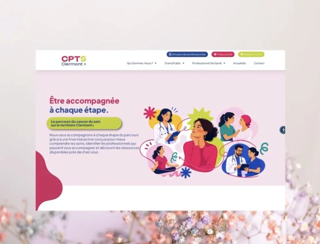 Floricom accompagne la CPTS Clermont Plus dans la création d’une frise interactive